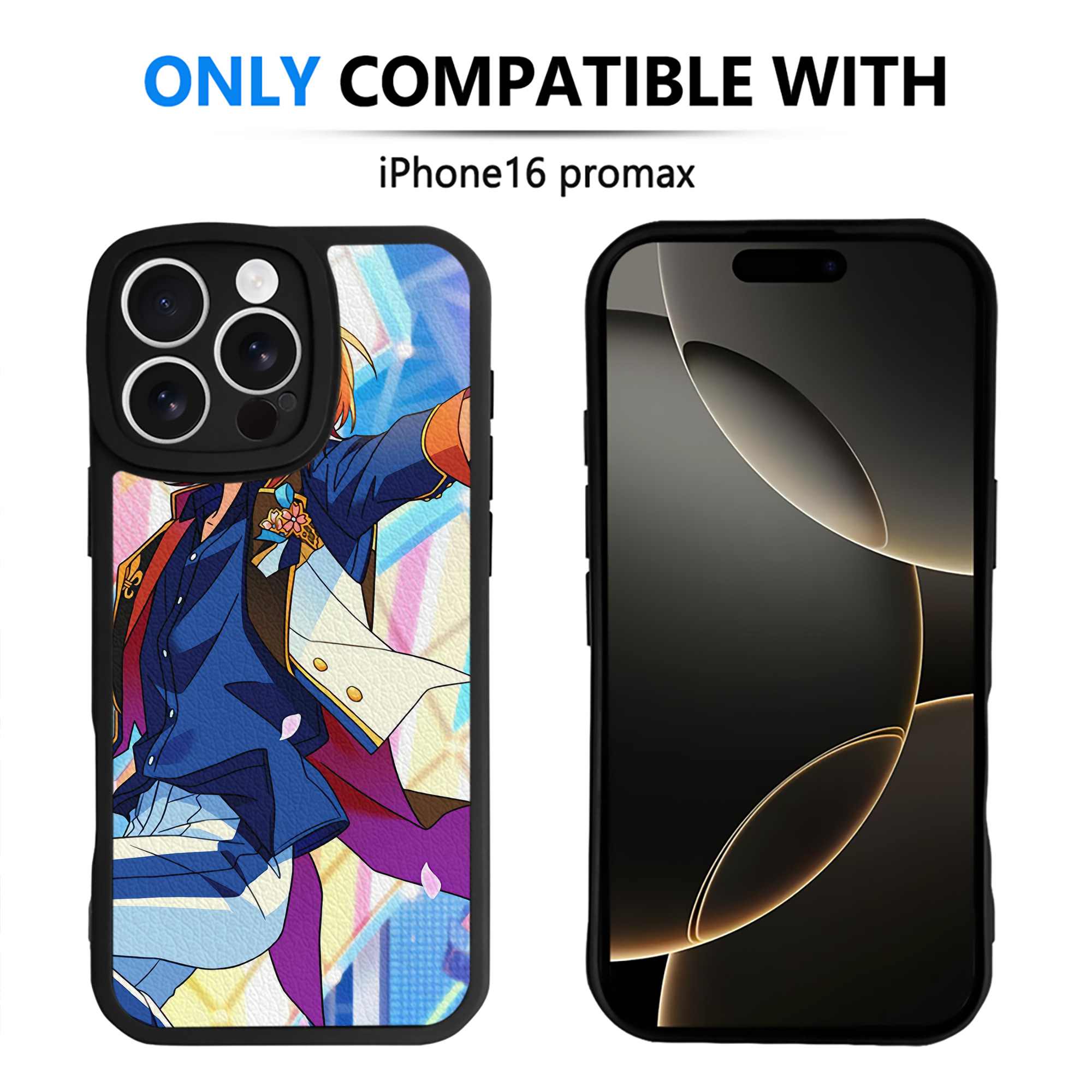 （画像用） あんさんぶるスターズ! Ensemble Stars 【iPhone 16シリーズ対応】シリコンスマホケース（レザー調） 材質：シリコン
